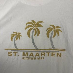 Vintage 1998 St Maarten Dutch West Indies White XL